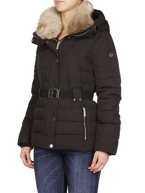 michael kors mens coat fur hood|michael kors ladies padded coats.